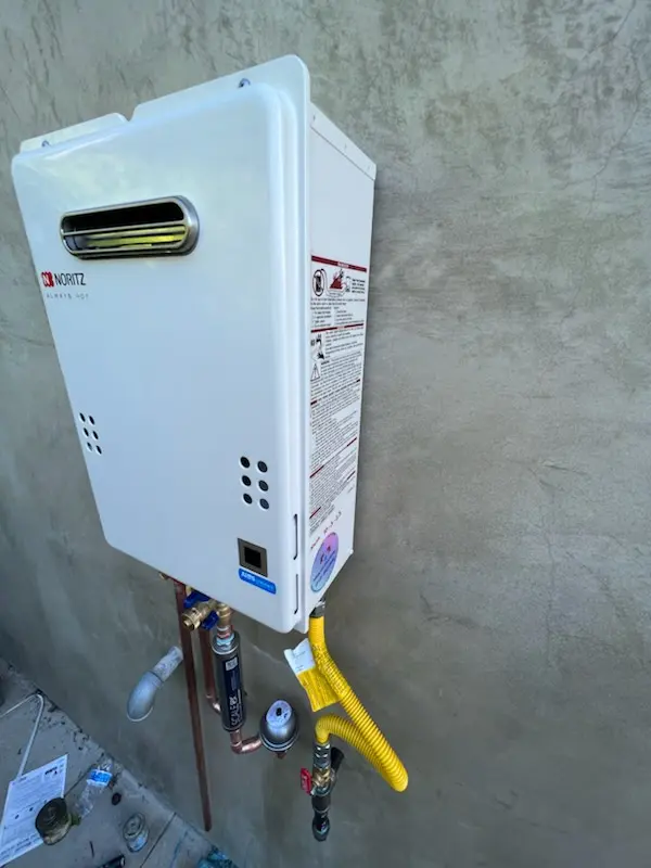 Tankless water heater installation for Holdingford homes